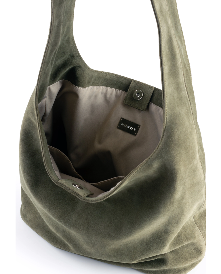 Zielona torebka na ramię Hobo - Image #5