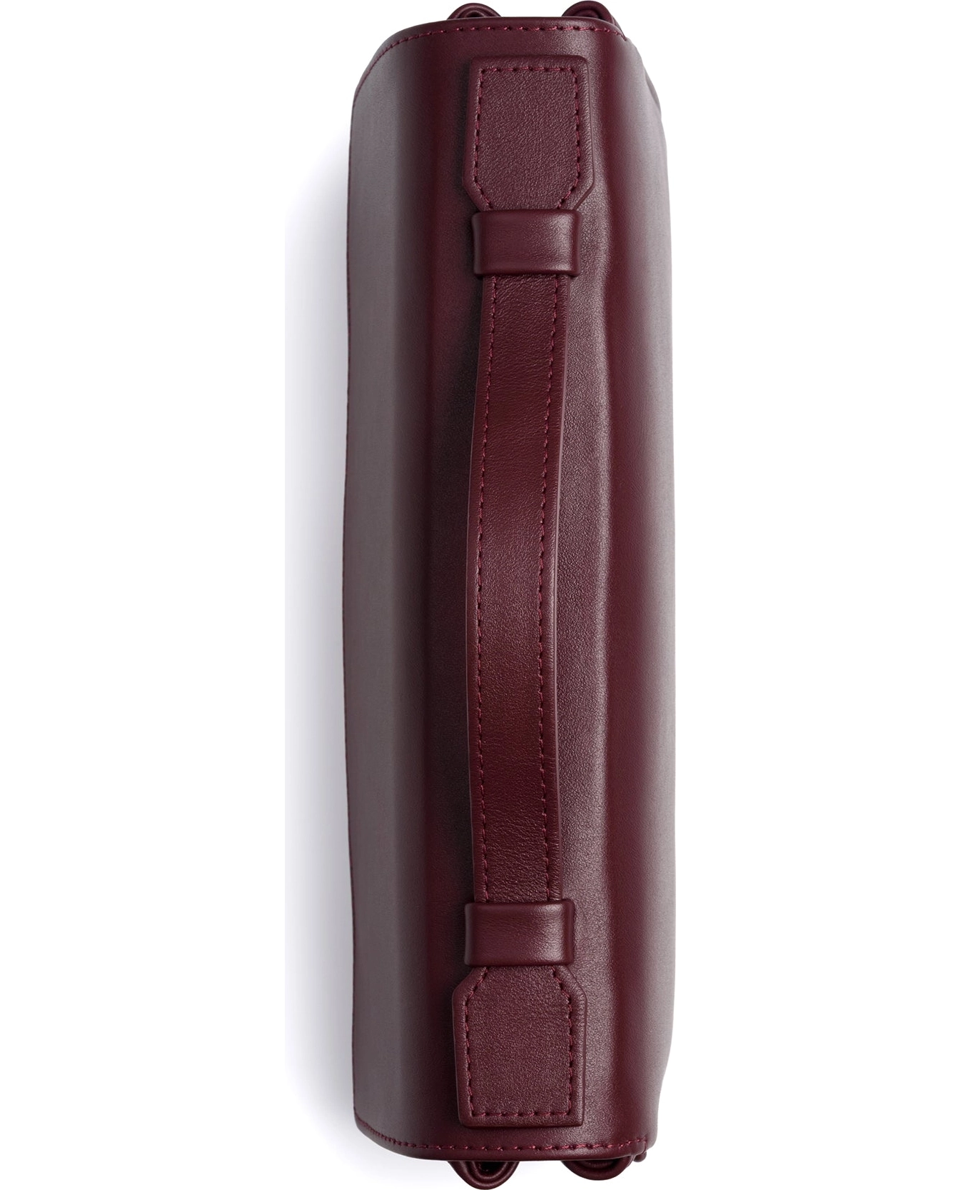 Bordowa torebka na ramię Baguette Flip - Image #3