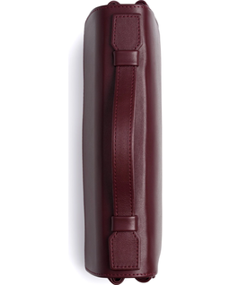 Bordowa torebka na ramię Baguette Flip - Image #3