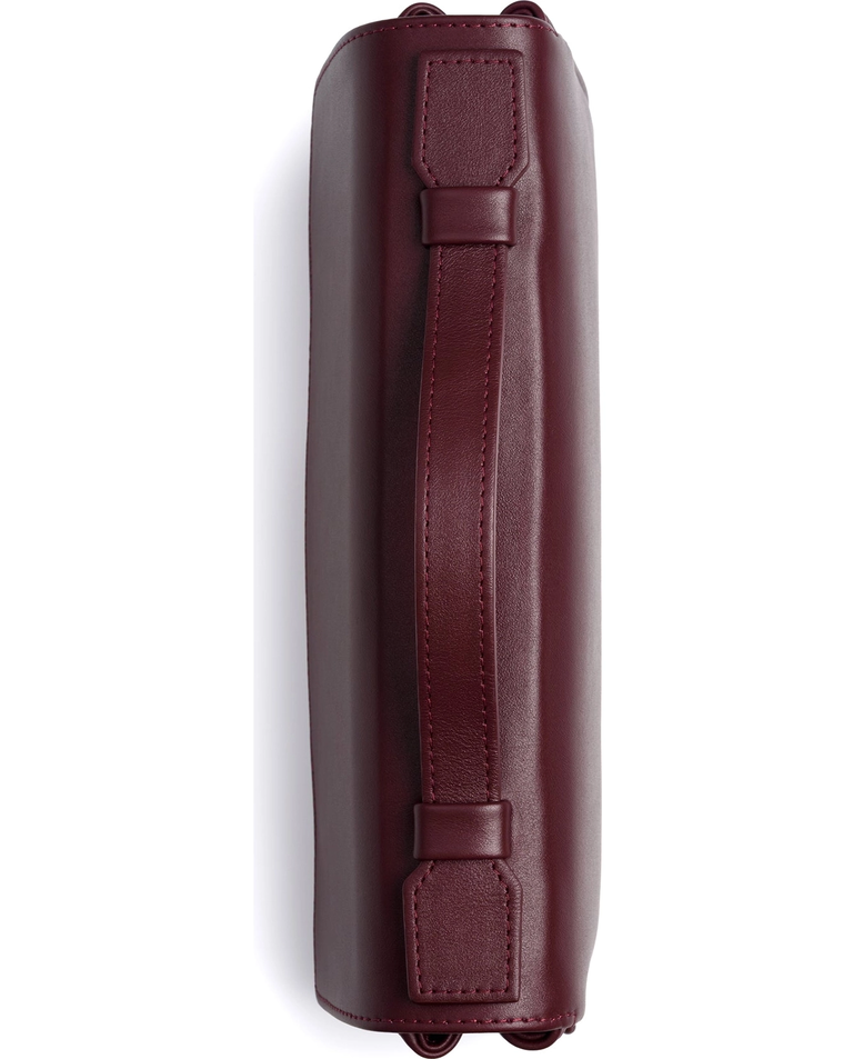 Bordowa torebka na ramię Baguette Flip - Image #3