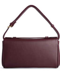 Bordowa torebka na ramię Baguette Flip - Image #4