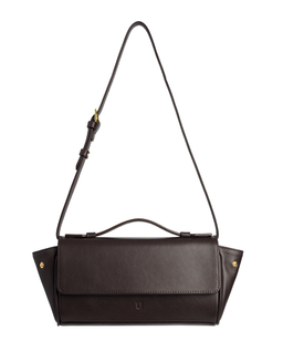 Brązowa torebka na ramię Baguette Flip - Image #1