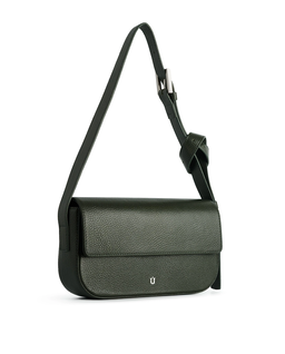 Ciemnozielona torebka na ramię Baguette - Image #1