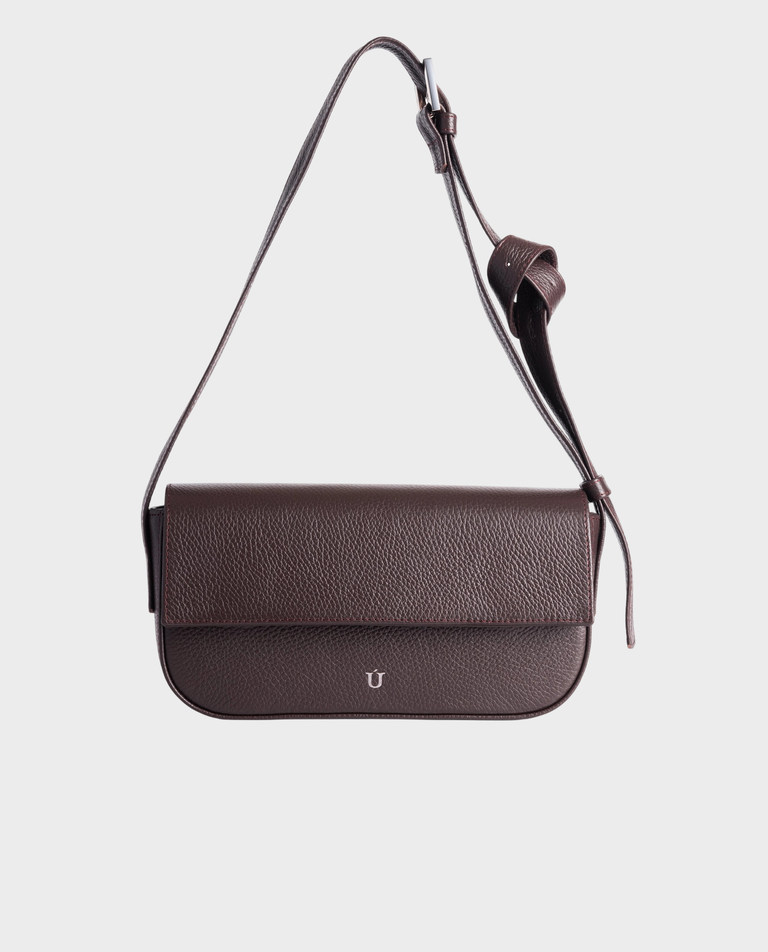 Brązowa torebka na ramię Baguette