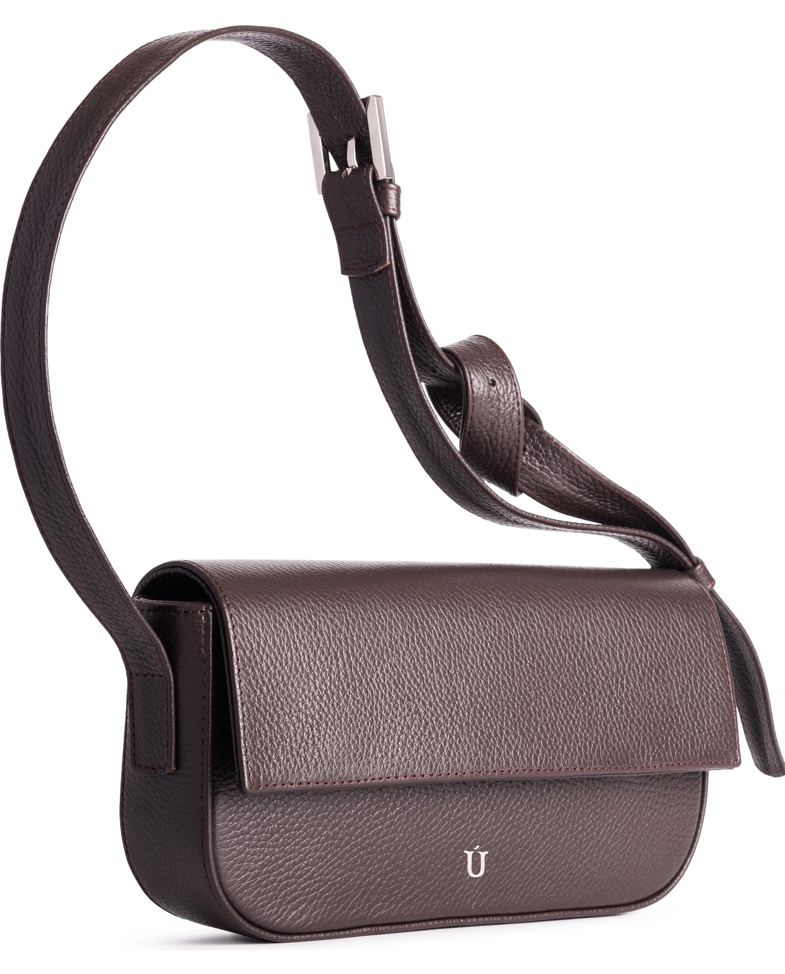 Brązowa torebka na ramię Baguette - Image #2