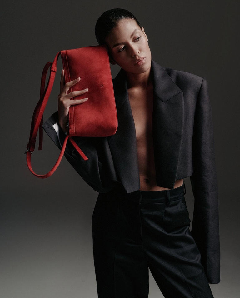 Czerwona torebka na ramię Anny - Image #4