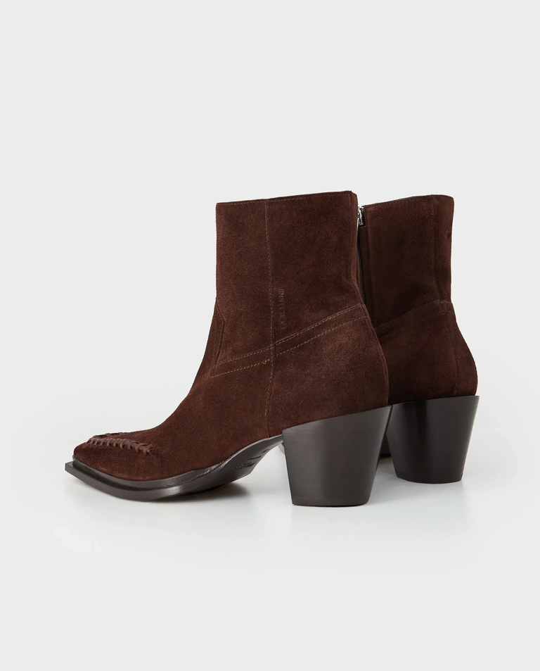 Brązowe zamszowe botki Cece 60 - Image #2