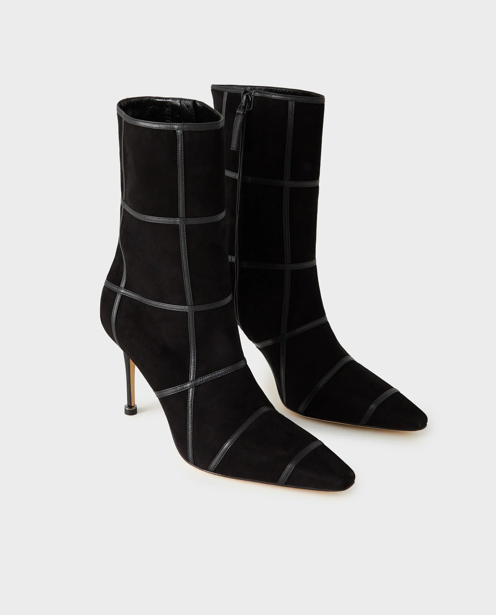 Czarne zamszowe botki Trulonapla 90 - Image #1