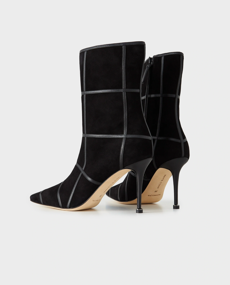 Czarne zamszowe botki Trulonapla 90 - Image #2