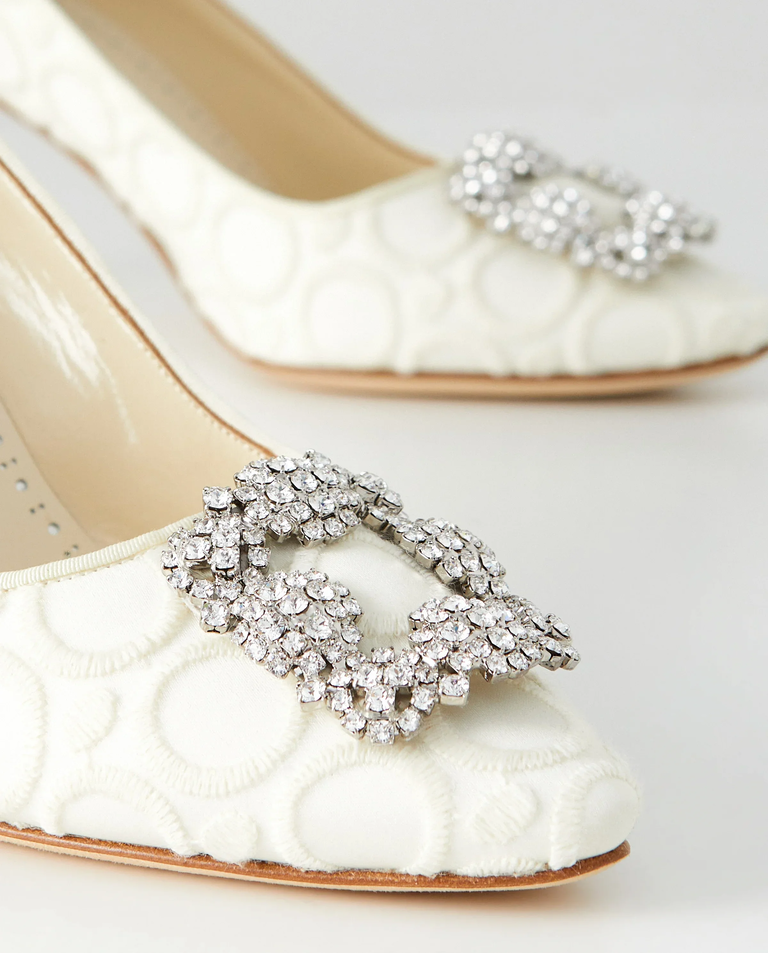 Kremowe szpilki Hangisi 70 - Image #4