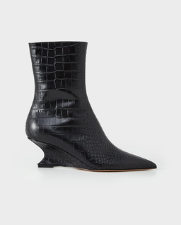 Botki z tłoczeniem skóry krokodyla Nina 50 - Image #0