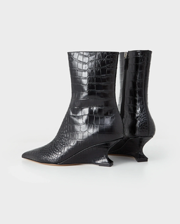 Botki z tłoczeniem skóry krokodyla Nina 50 - Image #2