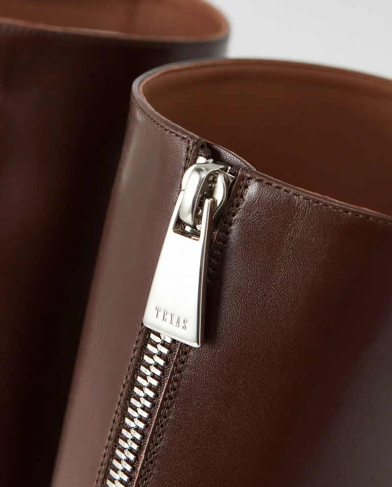 Ciemnobrązowe kozaki Elsa 100 - Image #3