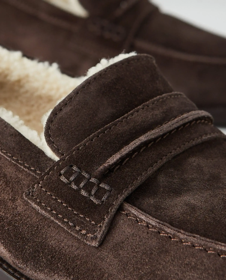 Ciemnobrązowe loafersy Dylan - Image #4