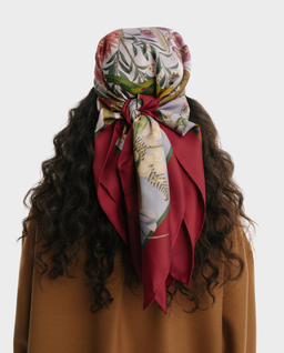 Jedwabna apaszka Endemic Cherry - Image #1