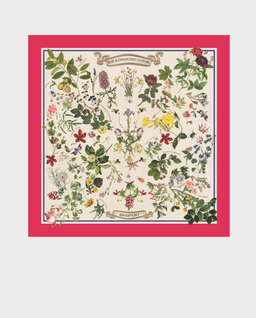 Jedwabna apaszka Botanic Magenta - Image #0