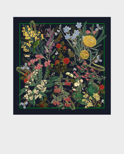 Jedwabna apaszka Endemic Navy