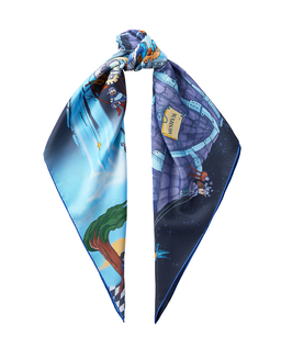 Jedwabna apaszka Warsaw by night - Image #4