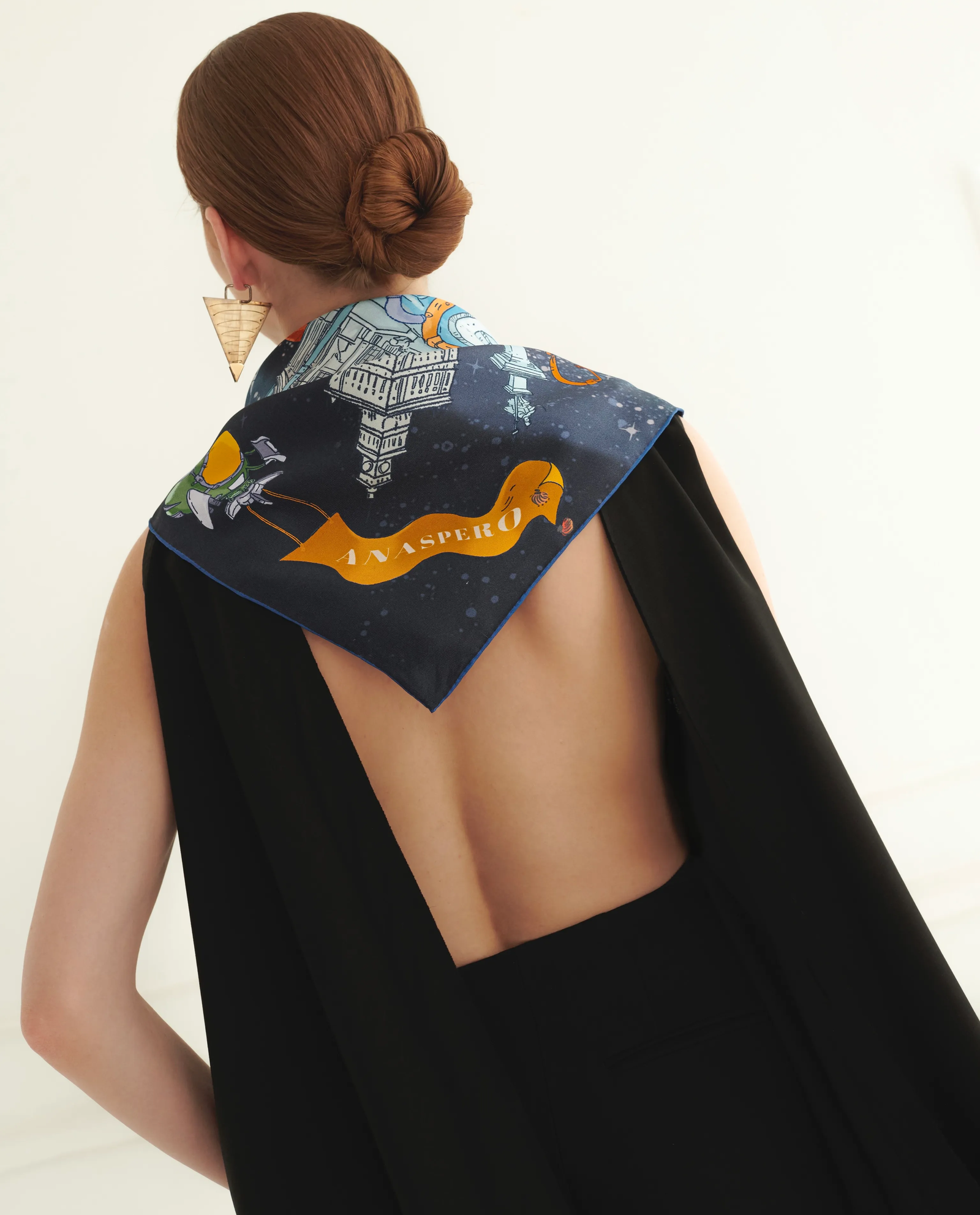 Jedwabna apaszka Warsaw by night - Image #6