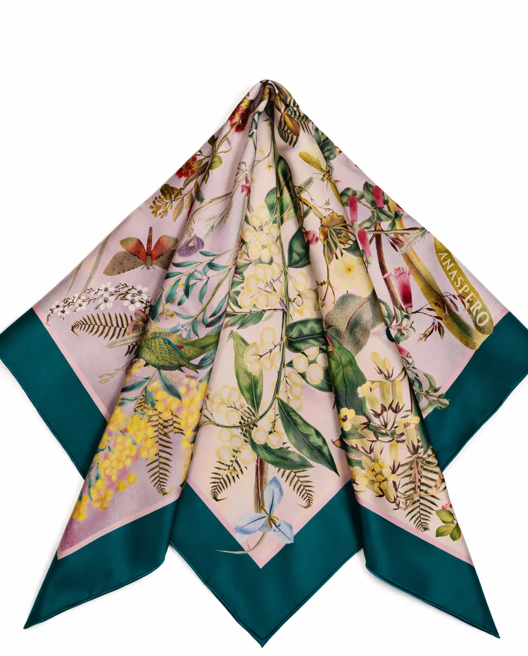 Jedwabna apaszka Endemic Teal - Image #3