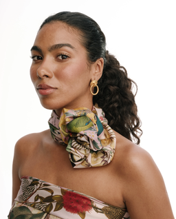 Jedwabna apaszka Endemic Teal - Image #7