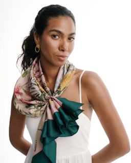 Jedwabna apaszka Endemic Teal - Image #2