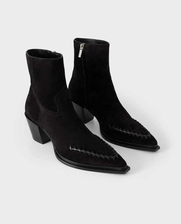 Czarne zamszowe botki Cece 60 - Image #2