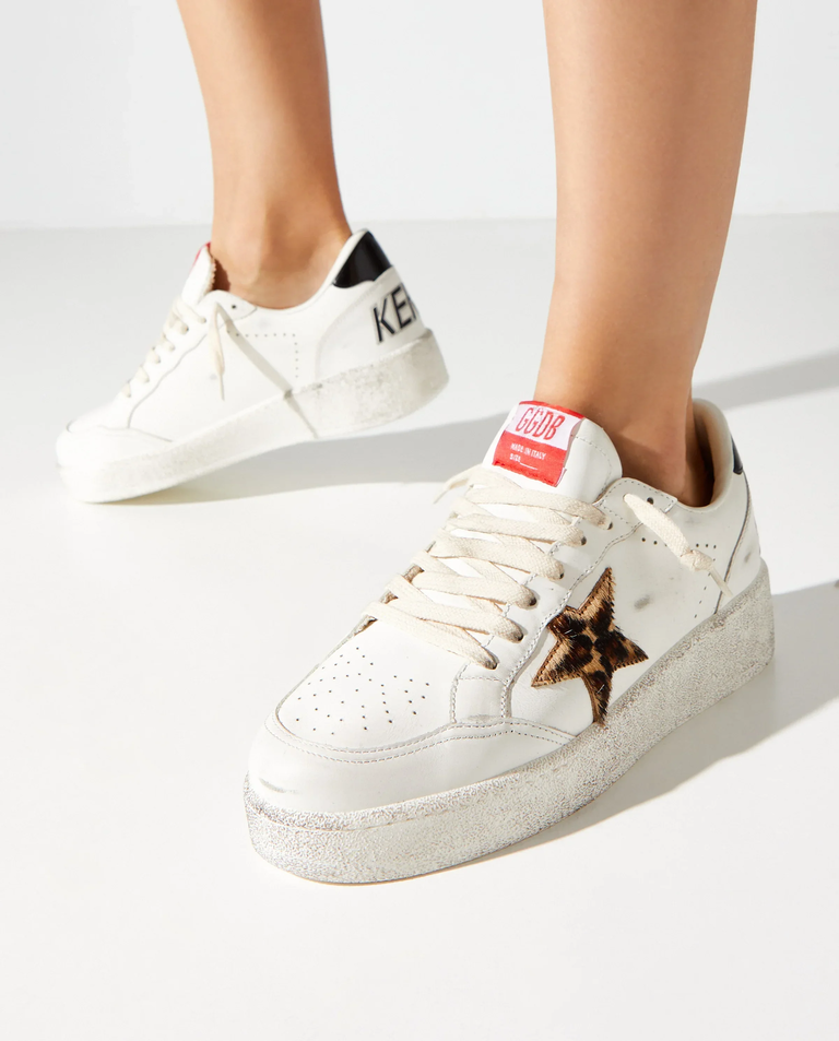 Białe skórzane sneakersy BallStar