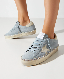 Błękitne zamszowe sneakresy Hi Star - Image #1