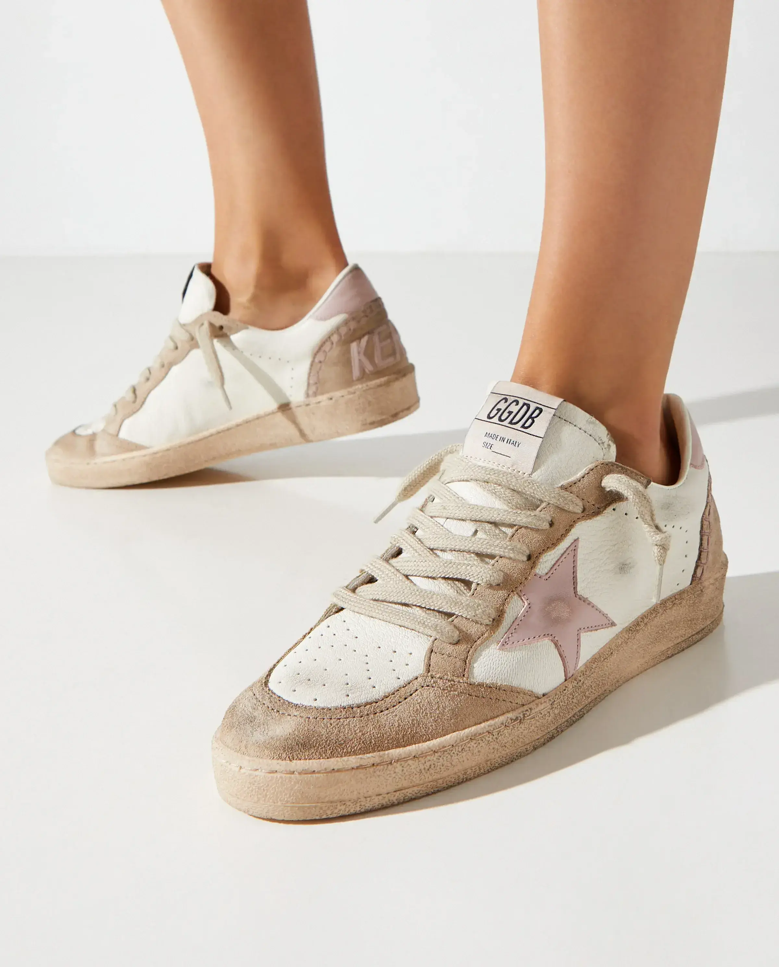 Skórzane sneakersy BallStar - Image #1