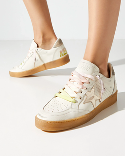 Białe skórzane sneakersy BallStar - Image #1