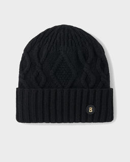 Czarna kaszmirowa czapka Jamila - Image #0