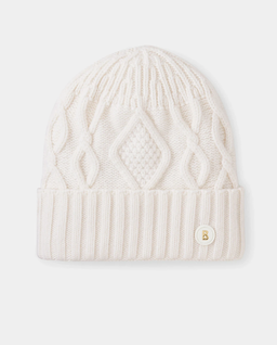 Biała kaszmirowa czapka Jamila - Image #0