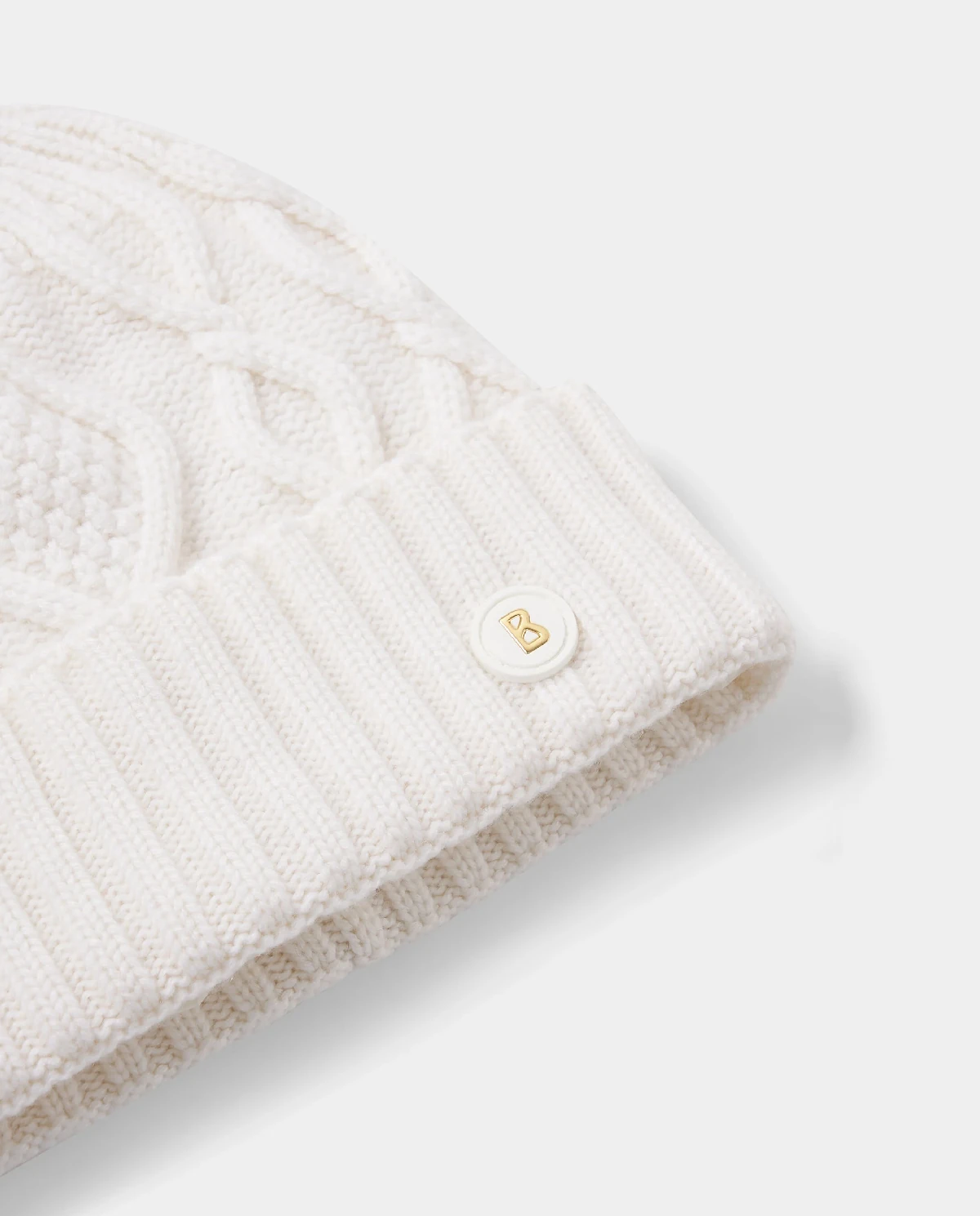 Biała kaszmirowa czapka Jamila - Image #2