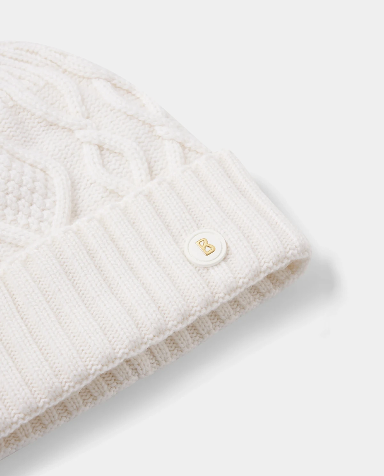 Biała kaszmirowa czapka Jamila - Image #2