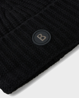 Czarna kaszmirowa czapka Kilian - Image #2