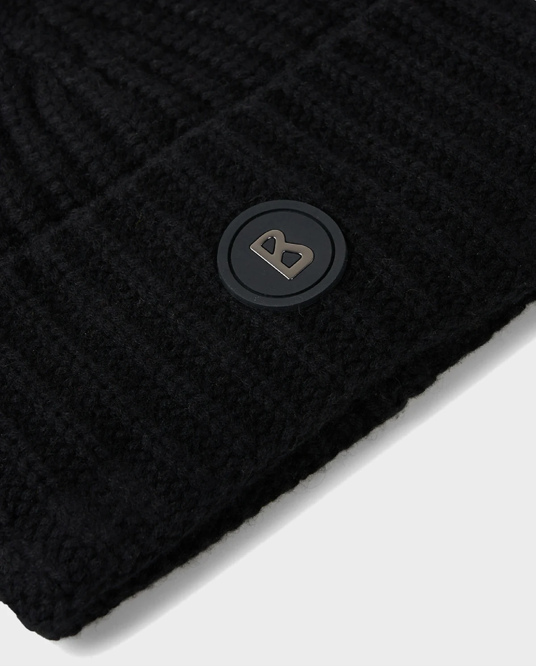 Czarna kaszmirowa czapka Kilian - Image #2