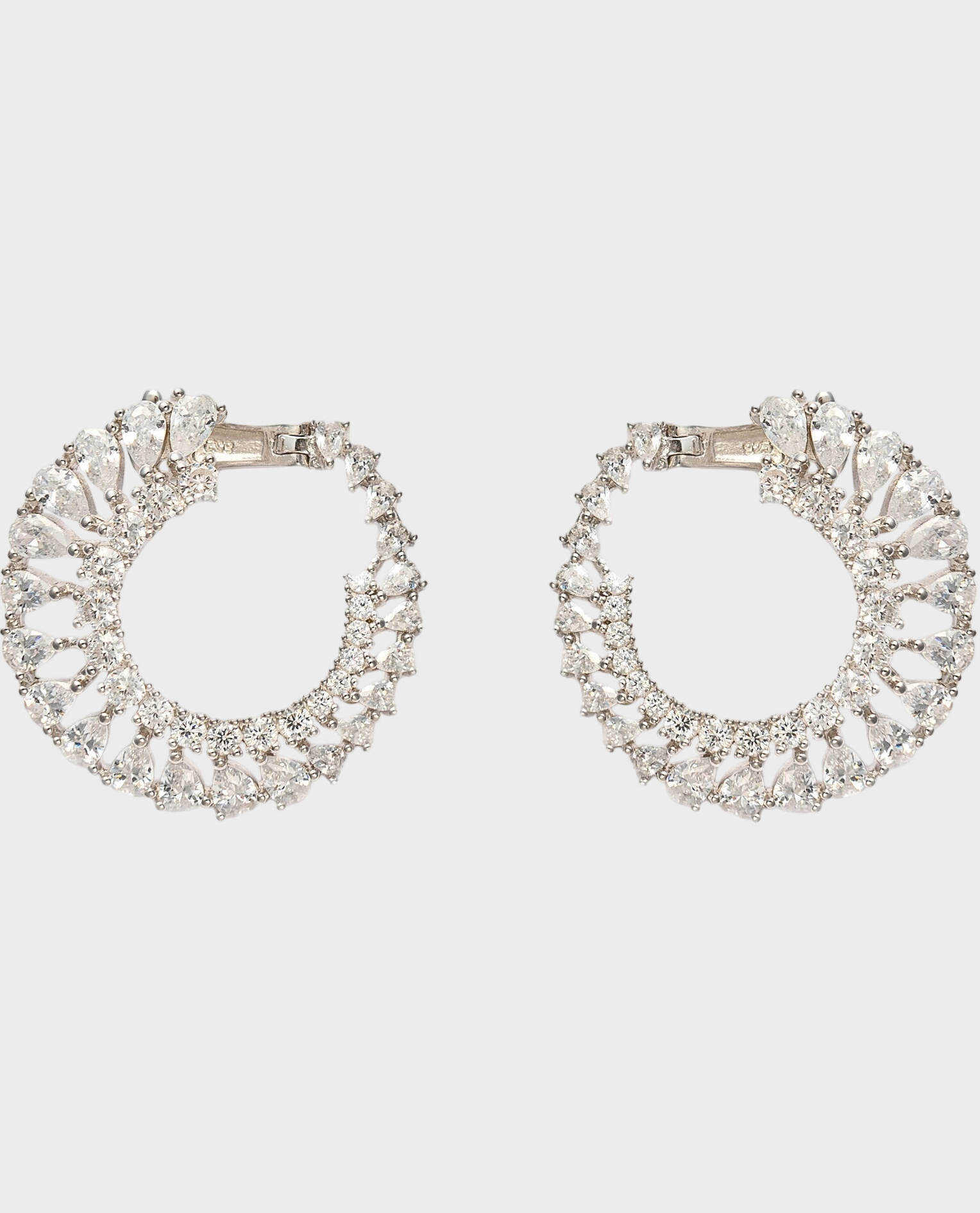 Okrągłe kolczyki z cyrkoniami Mia - Image #0