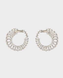 Okrągłe kolczyki z cyrkoniami Mia - Image #0
