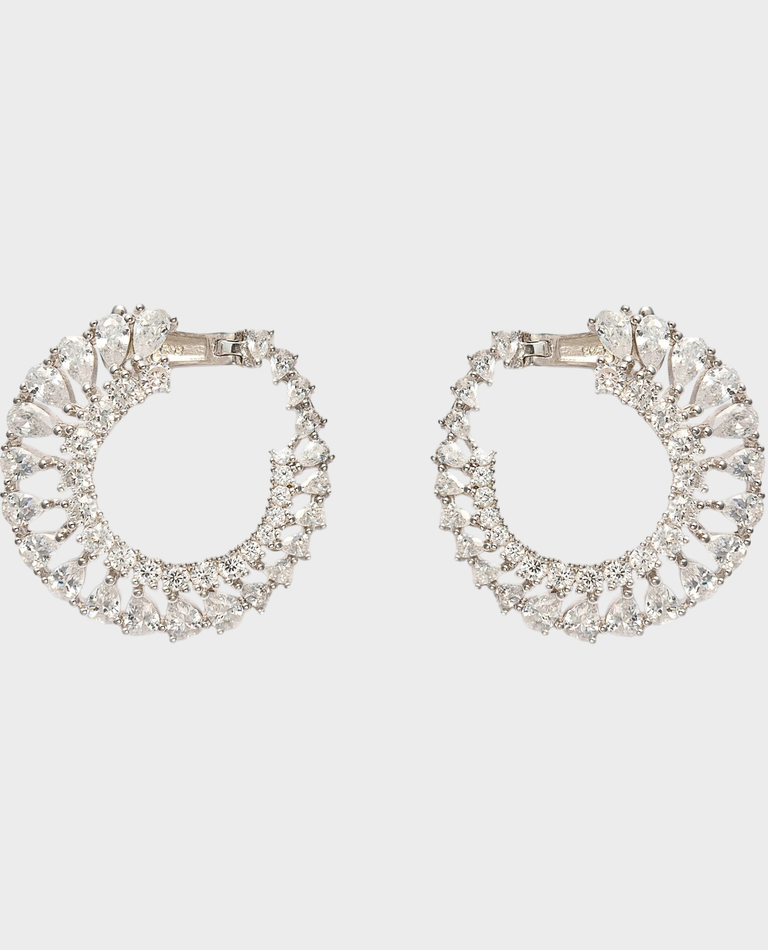 Okrągłe kolczyki z cyrkoniami Mia