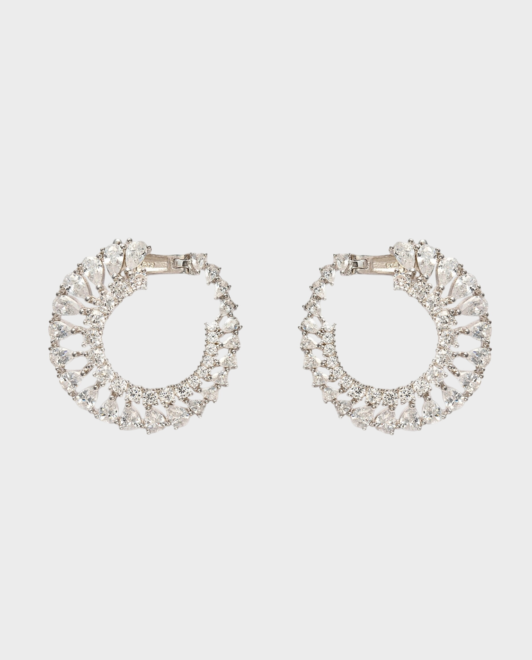 Okrągłe kolczyki z cyrkoniami Mia