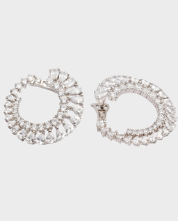 Okrągłe kolczyki z cyrkoniami Mia - Image #5