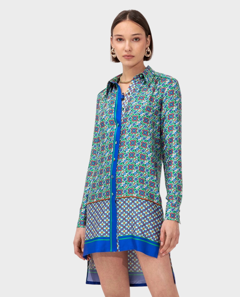 Koszula w print Peony