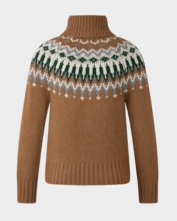 Brązowy sweter z golfem Ingrid - Image #1