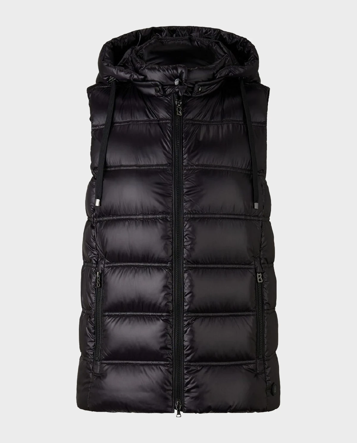 Czarny puchowy bezrękawnik Liddy - Image #0