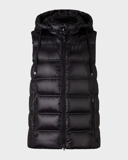 Czarny puchowy bezrękawnik Liddy - Image #0