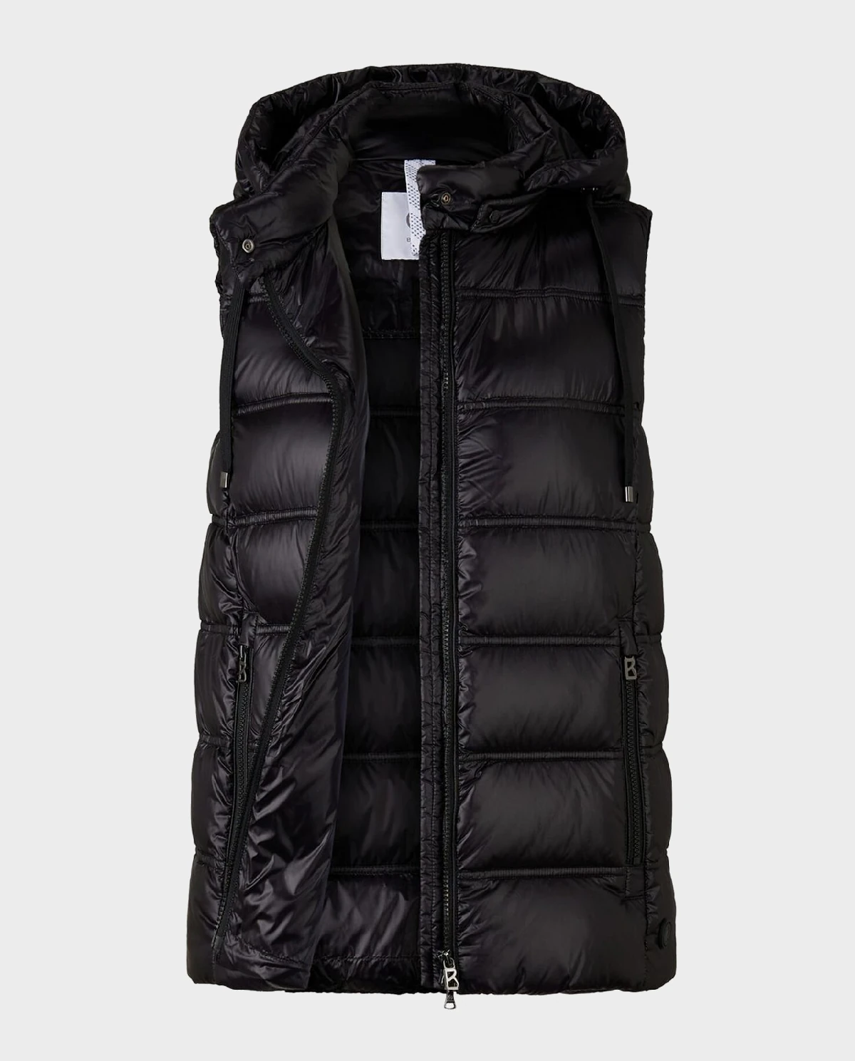 Czarny puchowy bezrękawnik Liddy - Image #1