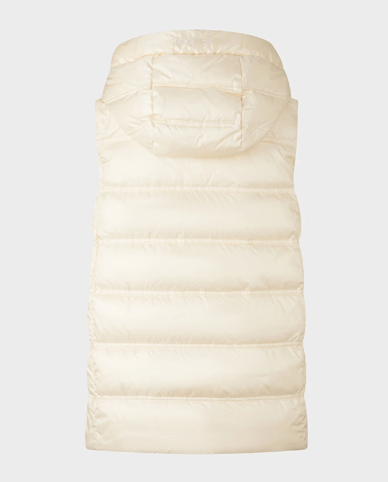 Kremowy puchowy bezrękawnik Liddy - Image #2