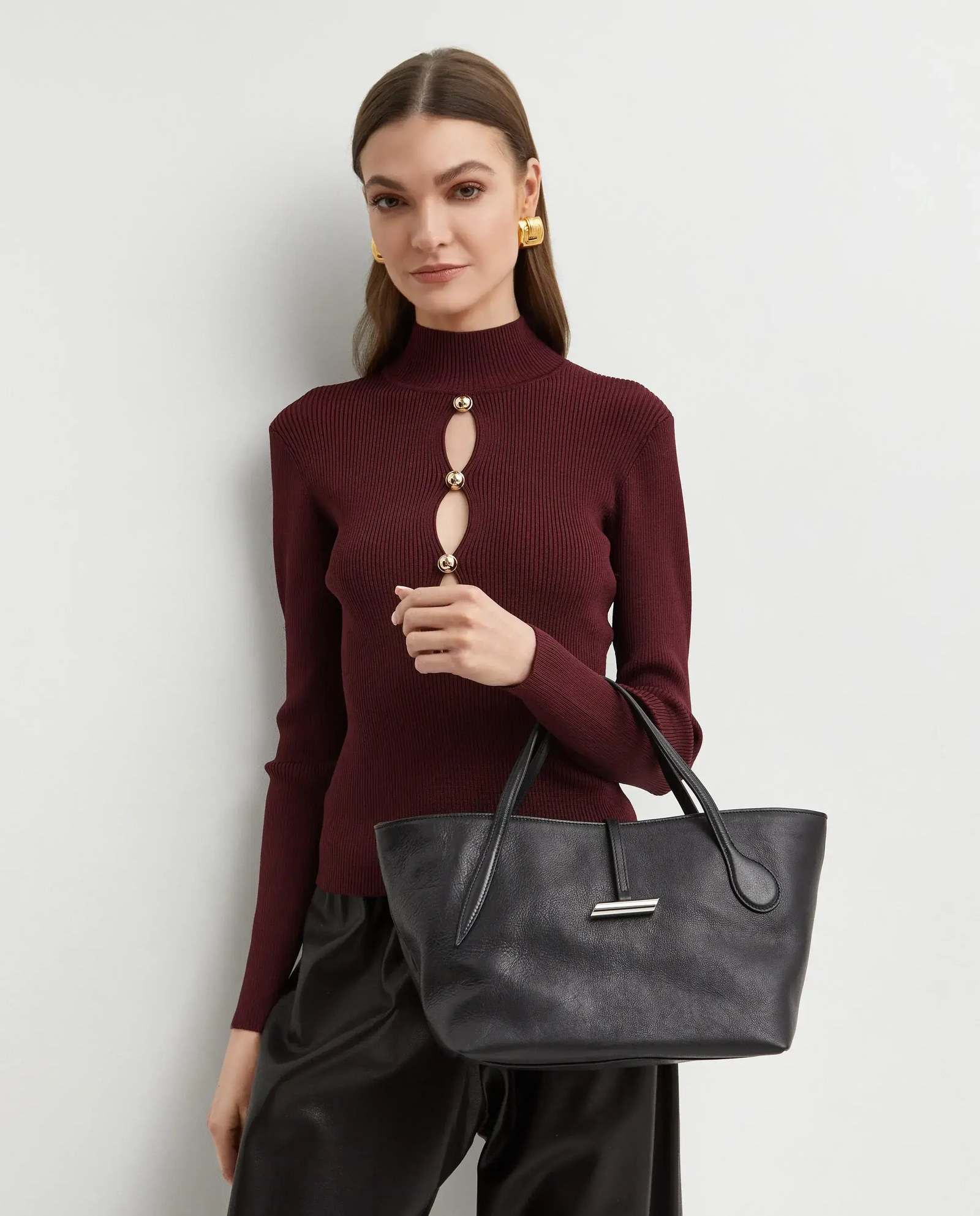 Czarna torba Penne Tote - Image #1