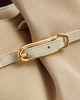 Beżowa torebka Bucket Bag - Image #5